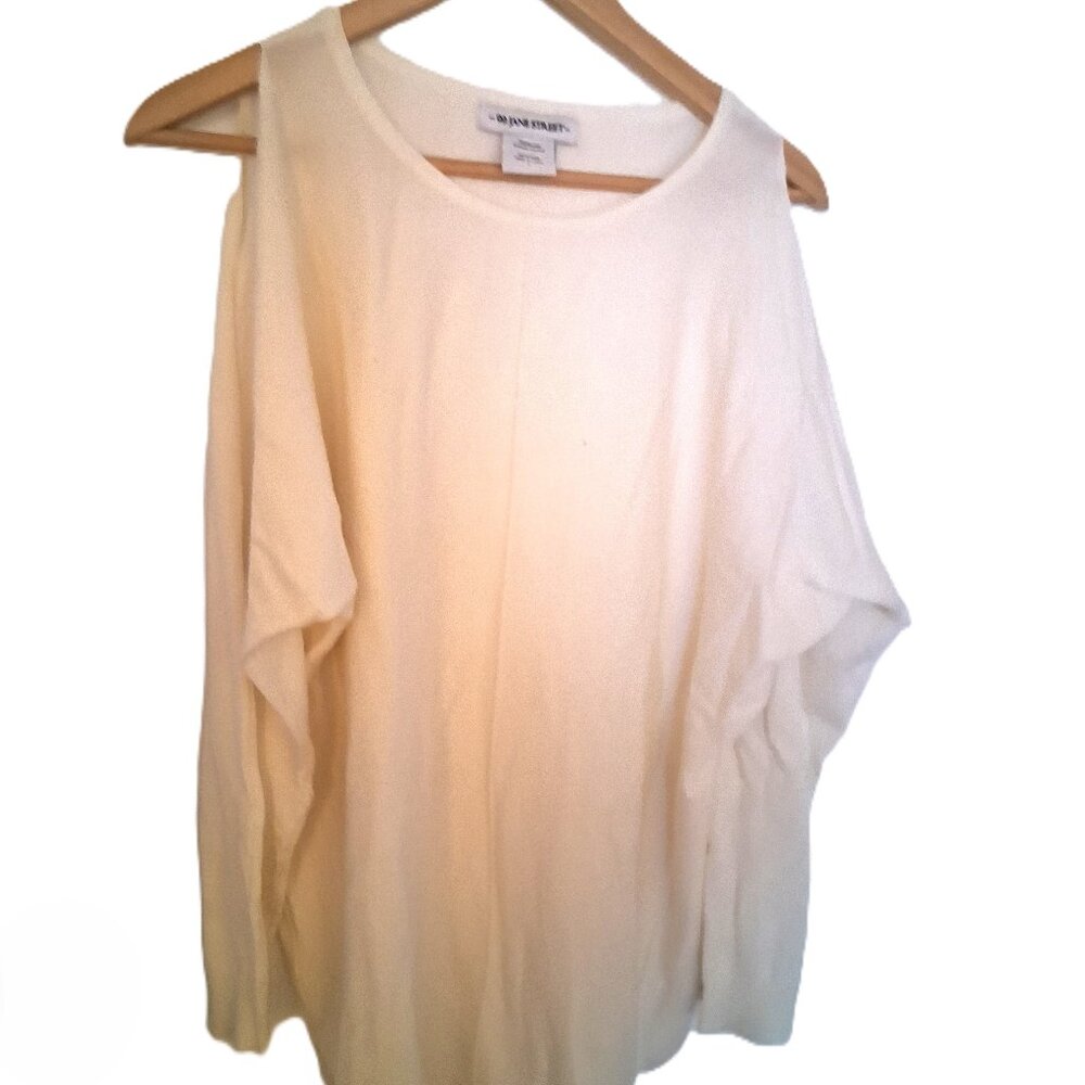 Shoulder Cut Out Lite Knit L/S Sweater